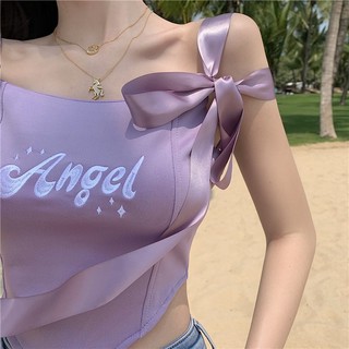 Áo croptop 2 dây Ulzzang(sẵn)