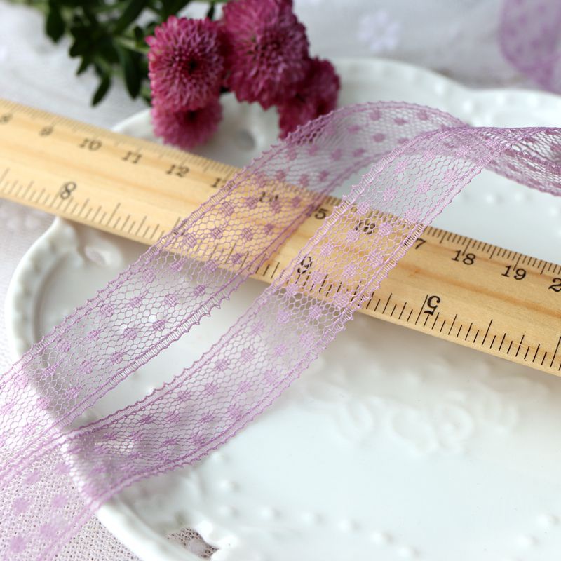 Dây ruy băng in họa tiết chấm mi dùng làm đồ thủ công / may vá diy