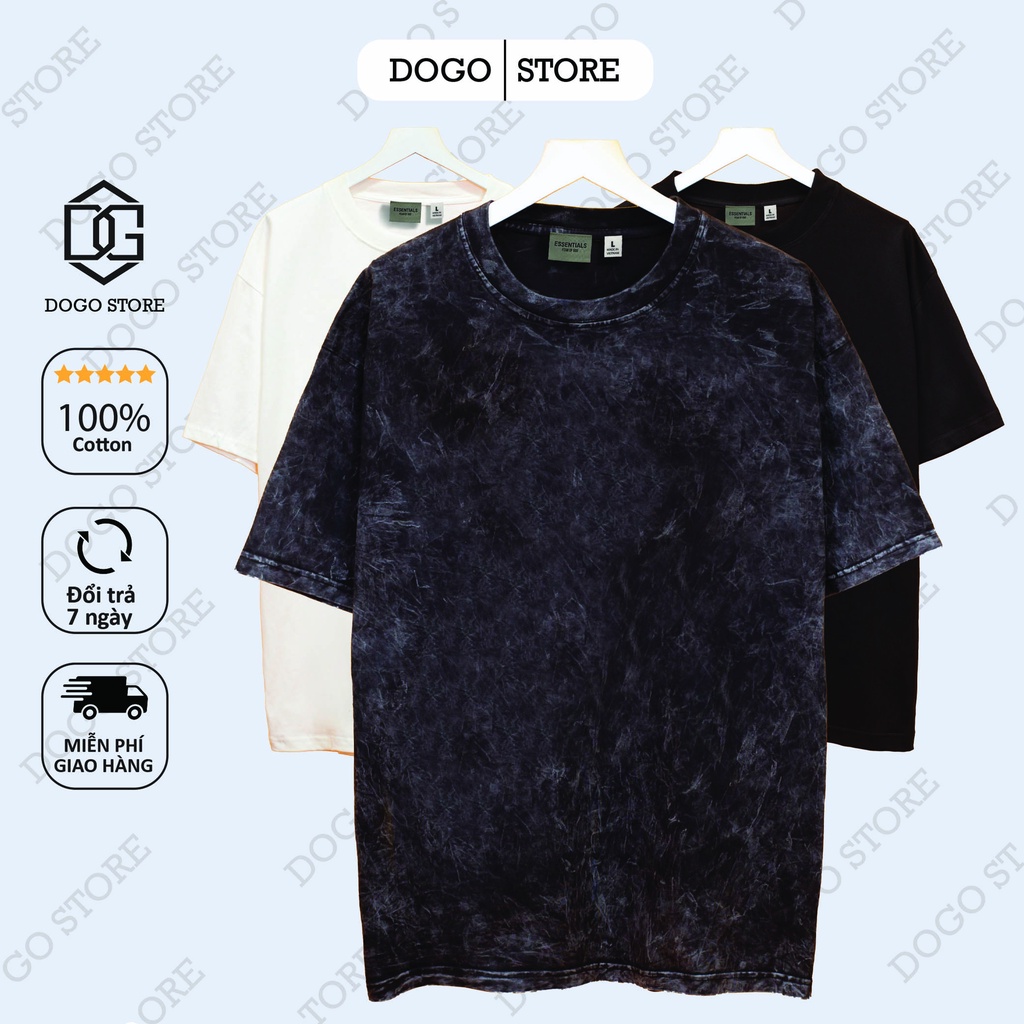 Áo thun TRƠN Dogo Store , Áo thun unisex nam nữ form rộng oversize chất liệu 100% Cotton