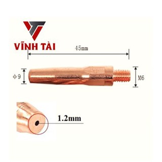 Béc hàn mig 200a dùng cho máy hàn mig không dùng khí v2000, súng pana 200a --> 350a - vĩnh tài store