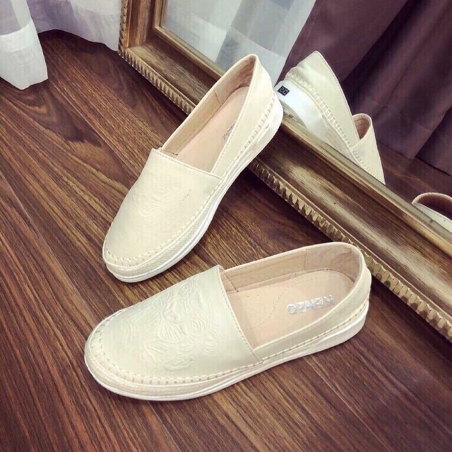 Giày slip on kenzo trắng