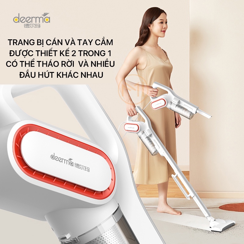 [Mã ELHAMS5 giảm 6% đơn 300K] Máy Hút Bụi Cầm Tay DEERMA DX700|DX700S - BH 12tháng