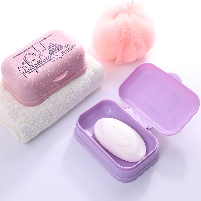 Hộp Đựng Xà Phòng Bằng Nhựa Bền In Hình Vỏ Sò Có Lỗ Thoát Nước Đa Năng Cho Nhà Tắm