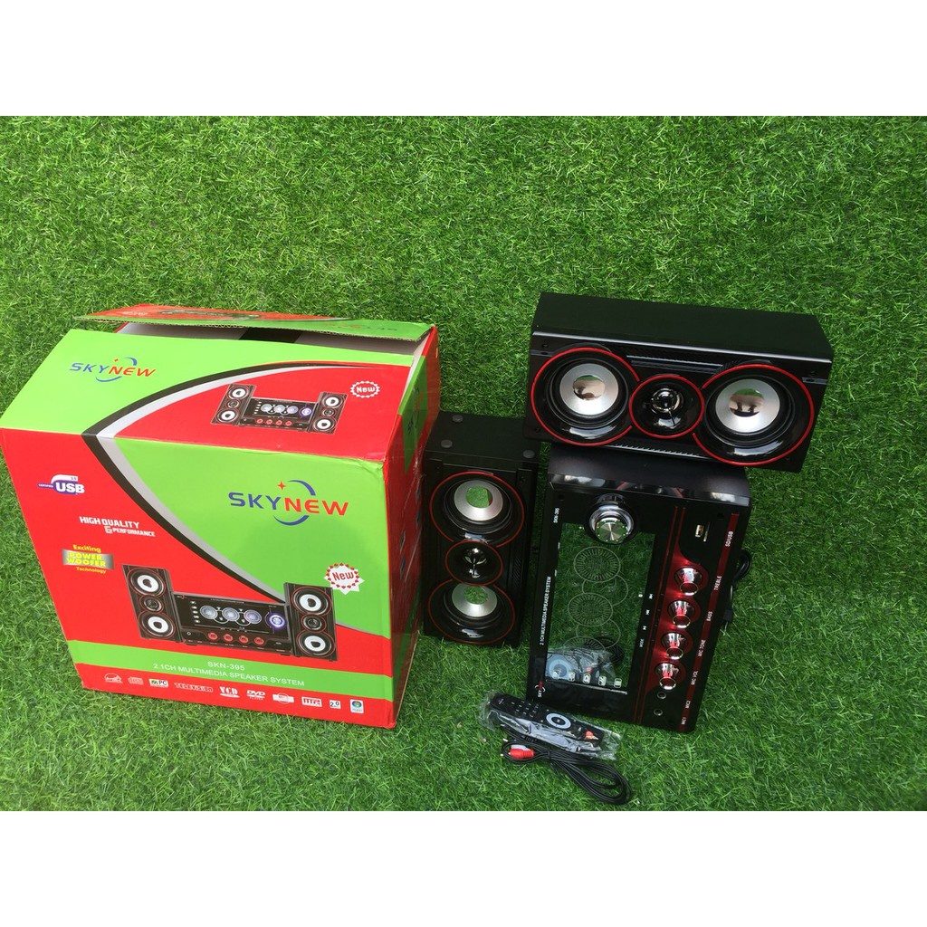 Dàn âm thanh tại nhà - Loa Vi Tính Cỡ Lớn Hát Karaoke Có Kết Nối Bluetooth USB SKYNEW - SKN395- Bảo Hành 1 Năm