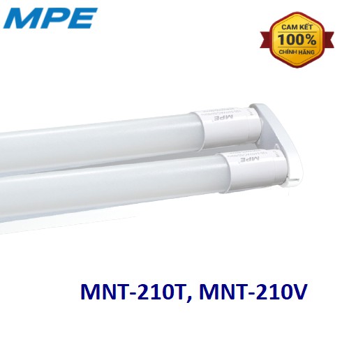 Bộ Máng Đèn LED Tube T8 Nano PC MPE MNT-220T 1.2m Trắng