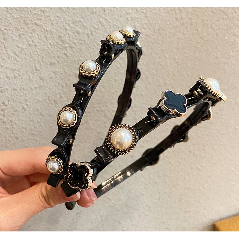 Bờm Tóc MALANO Băng Đô Cài Tóc Hàn Quốc Có Kẹp Phồng Mái Giữ Tóc Xinh Xắn Cho Nữ FAH-001242