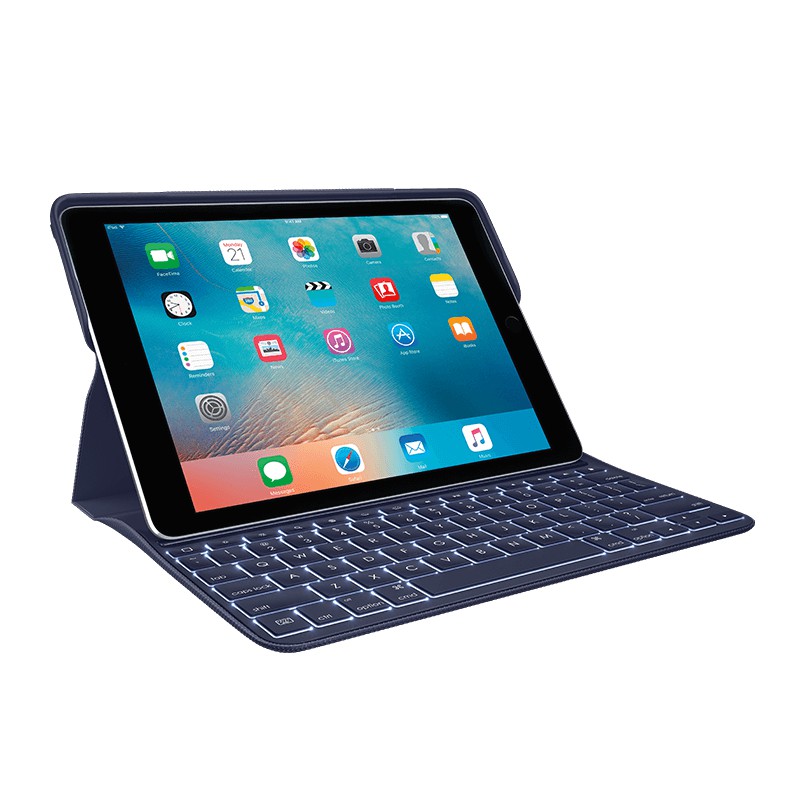 Bàn Phím Cho iPad Pro 9.7 inch Hiệu Logitech Create Có Đèn Bàn Phím Và Smart Connector