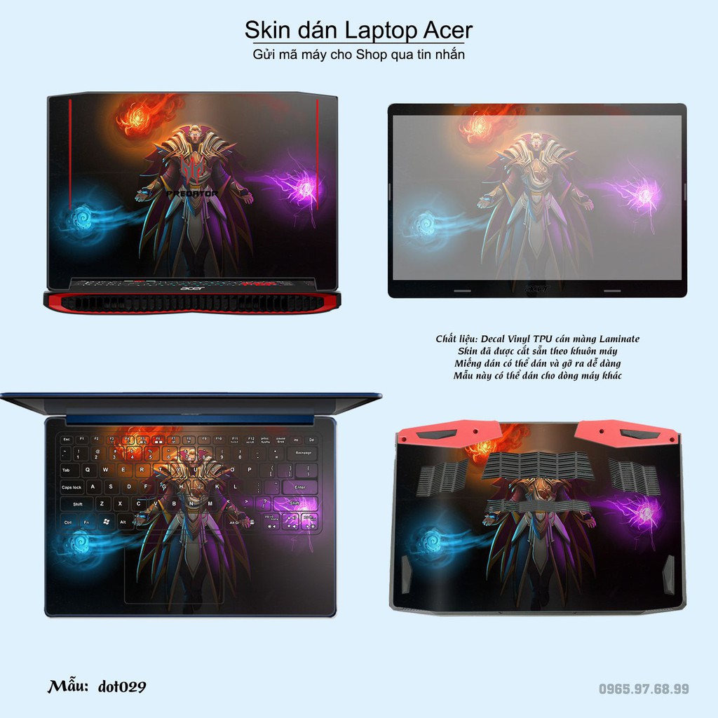 Skin dán Laptop Acer in hình Dota 2 _nhiều mẫu 5 (inbox mã máy cho Shop)