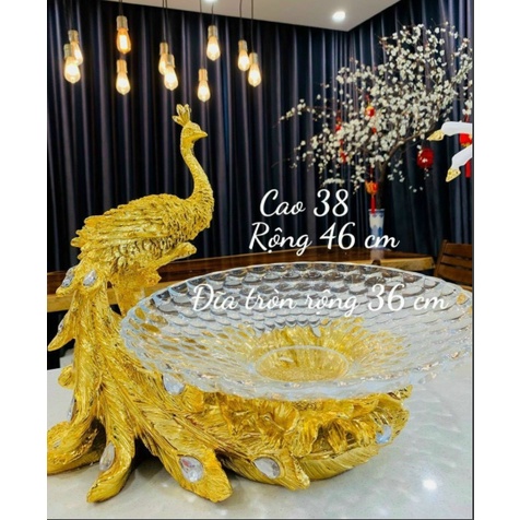 đĩa đựng hoa quả cao cấp. dĩa đựng trái cây phượng hoàng. đĩa đựng trái cây chim công cao cấp. đĩa chim công cao cấp