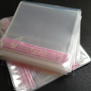 Túi OPP dán mép 20x28 25x33 30x38 35x48 40x53 miệng có băng keo nhiều kích thước