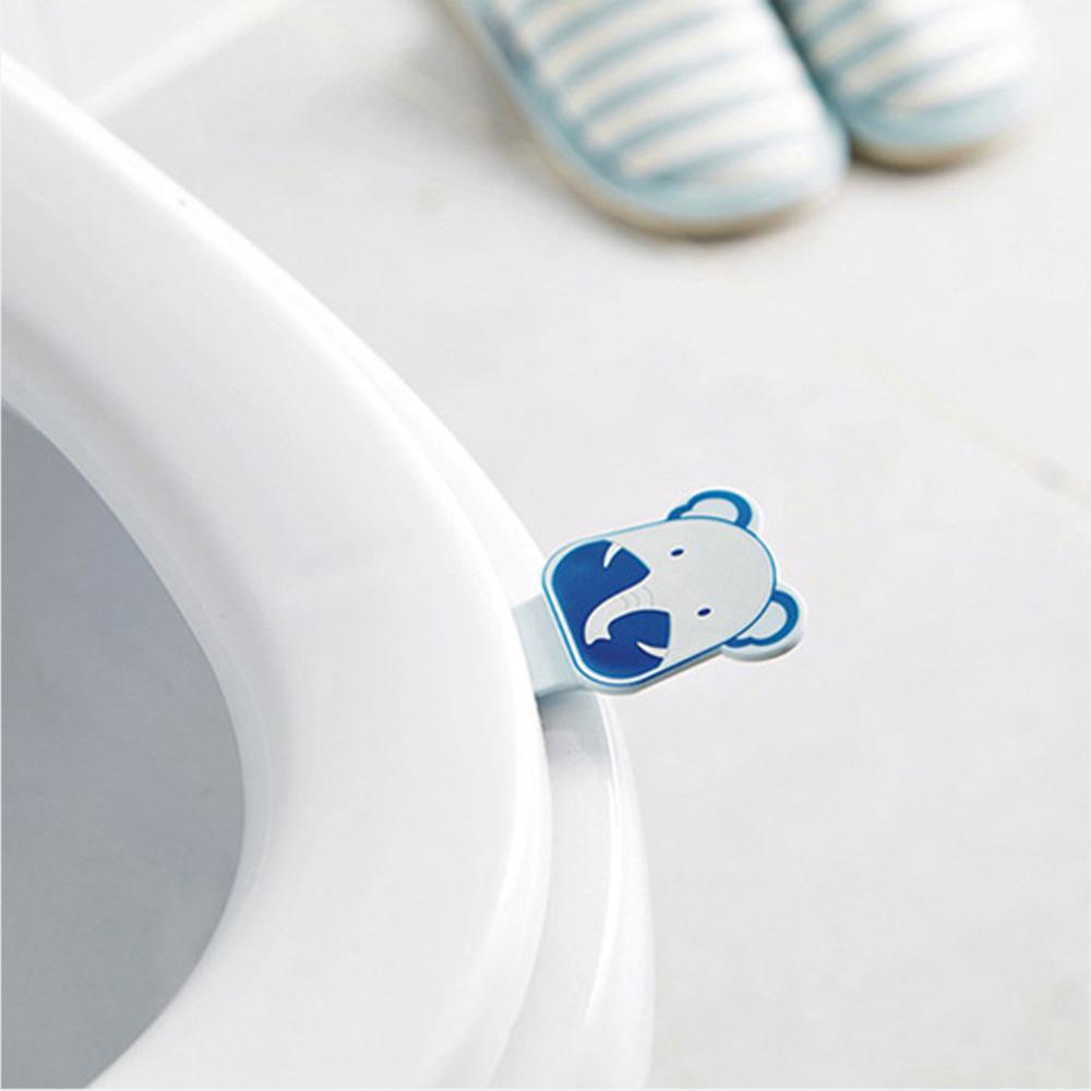 Vỏ Bọc Nâng Nắp Bồn Cầu Chống Va Đập Thiết Kế Nhỏ Gọn Dễ Thương Tiện Dụng Cho Nhà Tắm / Du Lịch