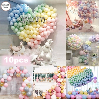 Bộ 10 Bong Bóng Cao Su 10 Inch Nhiều Màu Sắc Trang Trí Tiệc