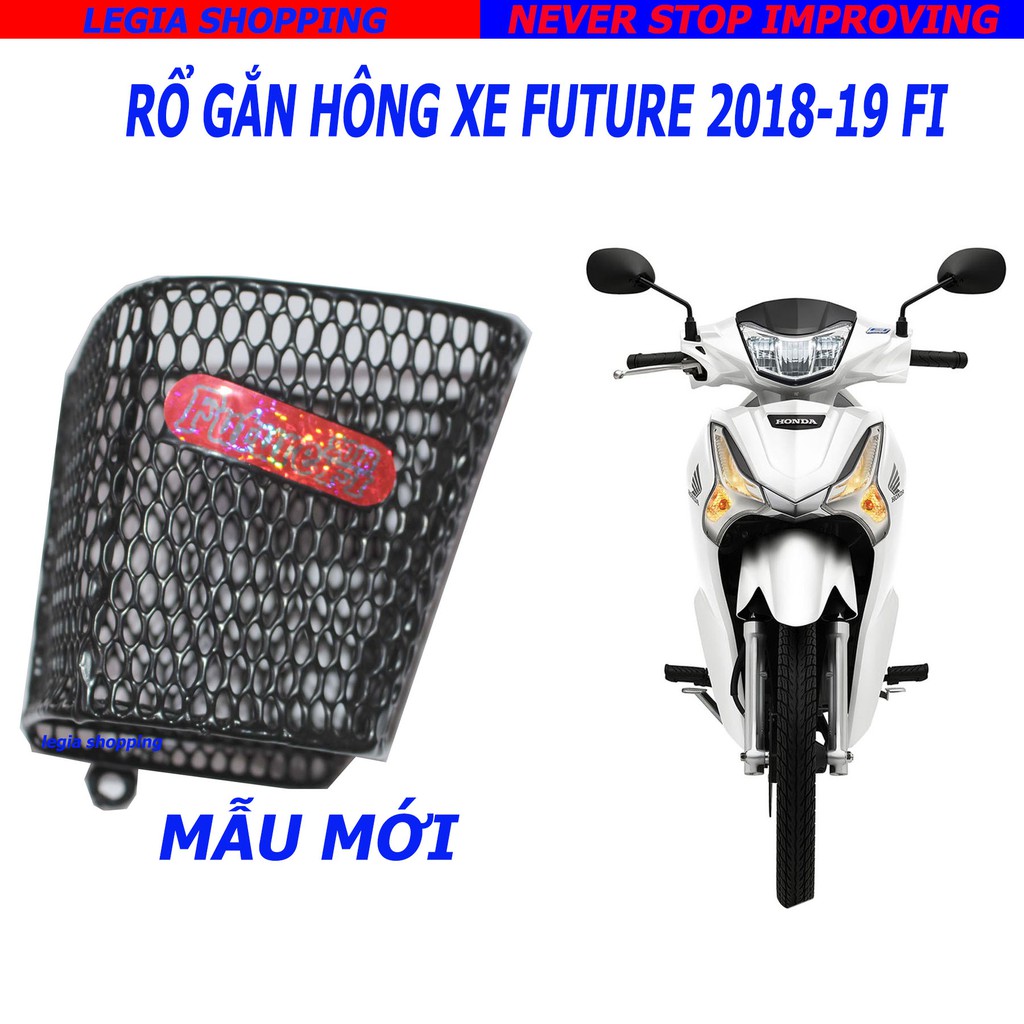 RỔ GẮN BÊN HÔNG XE HONDA FUTURE FI 2018 2020 - MẪU MỚI