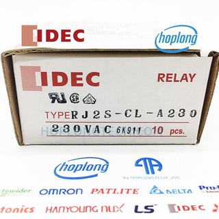 RJ2S-CL-A230 Idec rơ le trung gian 8 chân nhỏ có đèn 230VAC
