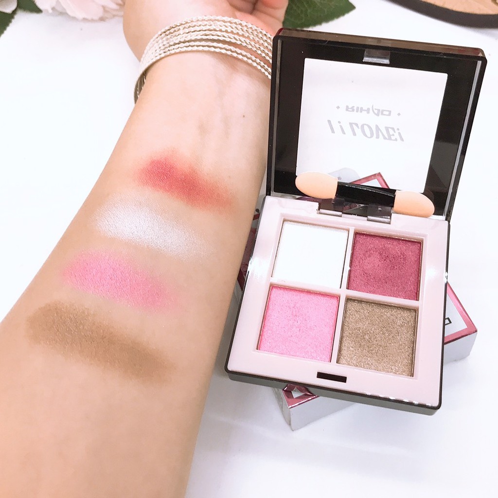 Xả kho phấn mắt nhũ 4 ô I love M211