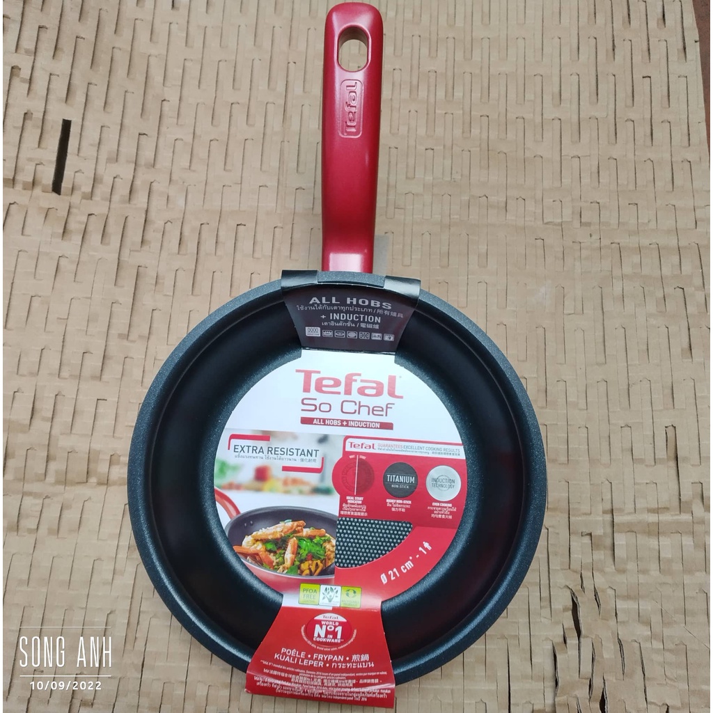 Size 21cm- Chảo chiên chống dính đáy từ Tefal So Chef G1350295 - Hàng chính hãng