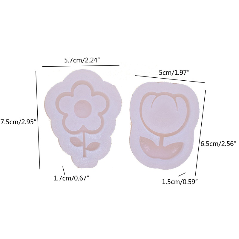 Khuôn Silicone Làm Kẹo Mút Hình Hoa