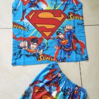 bộ superman 3D thun lạnh size nhí