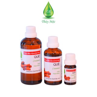 Tinh dầu quế thiên nhiên nguyên chất xông thơm phòng đuổi muỗi 10ml 50ml 100ml có kiểm định Thủy Mộc