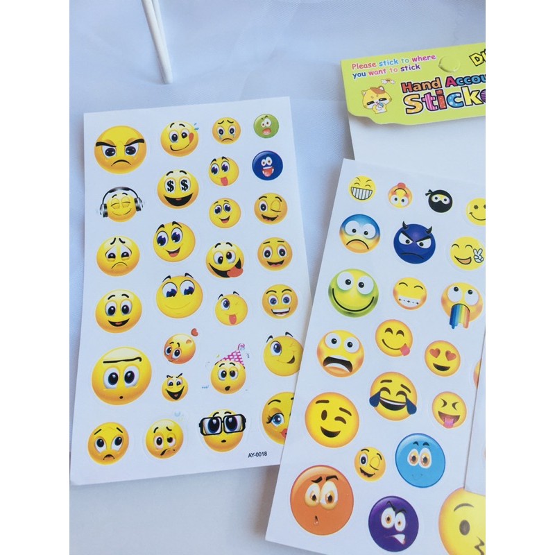 Sét 4 tấm sticker cảm xúc- Phụ kiện teen