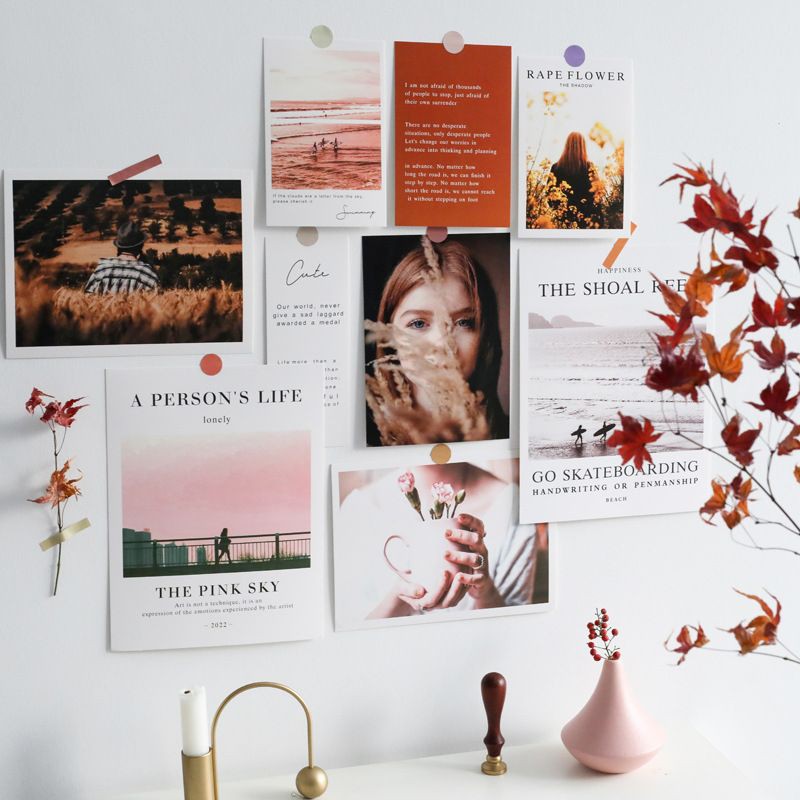 Postcard Trang Trí Home Decor Trang Trí Phòng Riêng Khoảnh Khắc Thanh Xuân