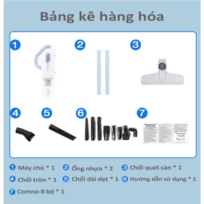 Máy hút bụi Simplus không dây nhỏ gọn tiện lợi lực hút mạnh 9000PA dễ dàng hút lông thú cưng