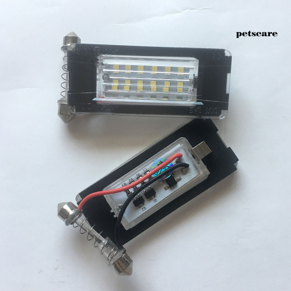 Bộ 2 Đèn Led 6500k Dc12V Cho Biển Số Xe Mini Cooper R56 R57 R58 R59