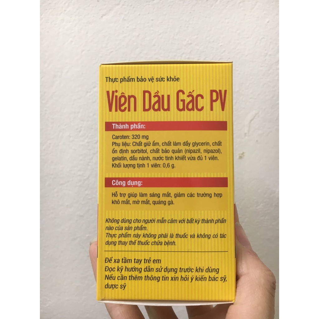 Viên dầu gấc Phúc Vinh (lọ 100 viên) | BigBuy360 - bigbuy360.vn