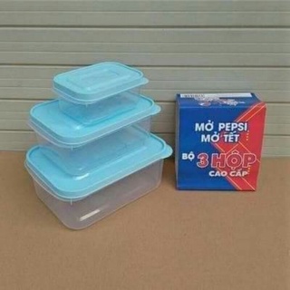 Bộ hộp nhựa KM Pepsi gồm 3 hộp