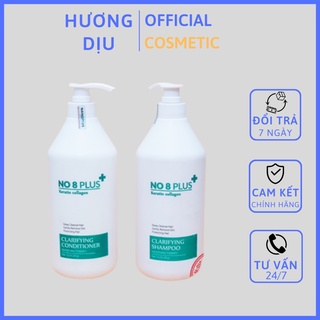 Cặp dầu gội xả No8 plus phục hồi siêu mượt 1000ml