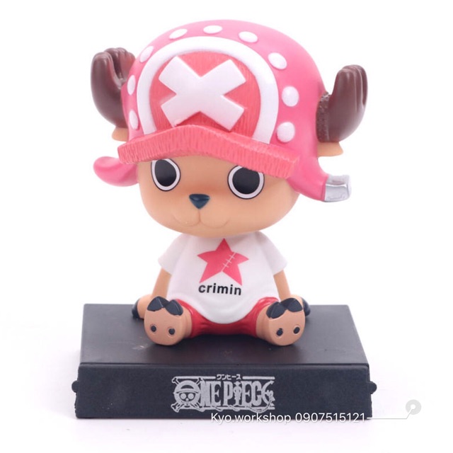 Mô hình chibi Luffy - Chopper - có thể làm đế để điện thoại