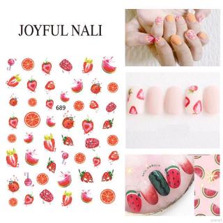 [Hàng mới về] Sticker Dán Móng Hình Trái Cây 3d