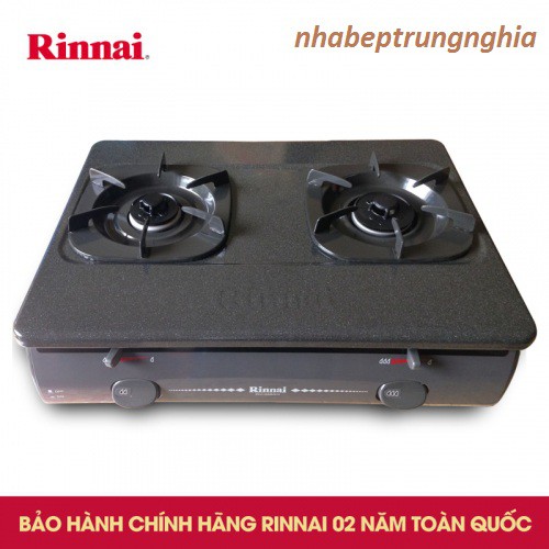 [Mã 267ELSALE hoàn 7% đơn 300K] Bếp gas đôi Rinnai RV-4680G + Bộ van dây - Hàng Chính Hãng