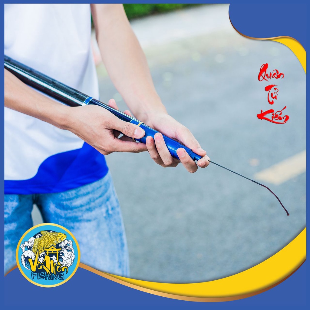 CẦN CÂU TAY - CÂU ĐÀI SĂN HÀNG  CARBON CAO CẤP  YuFeng QUÂN TỬ KIẾM 5,5h TM - VŨ MÔN NINH BÌNH