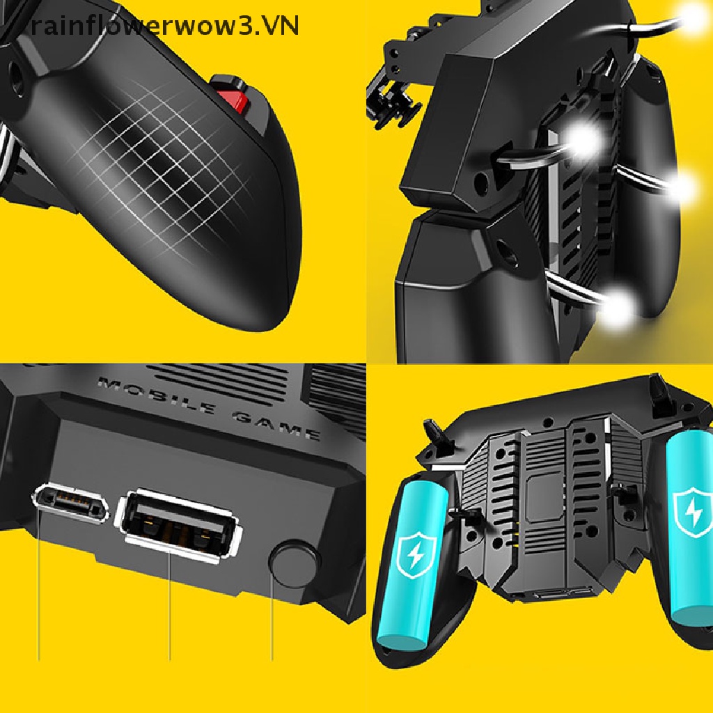 Tay Cầm Chơi Game AK77 Sáu Ngón Cho iPhone Android PUBG Mobile
