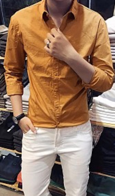 Sơ mi classic kate tay dài