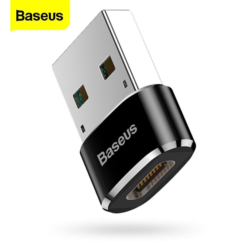 Đầu chuyển đổi Baseus từ cổng USB thành USB Type C OTG cho Samsung S10 Xiaomi Mi