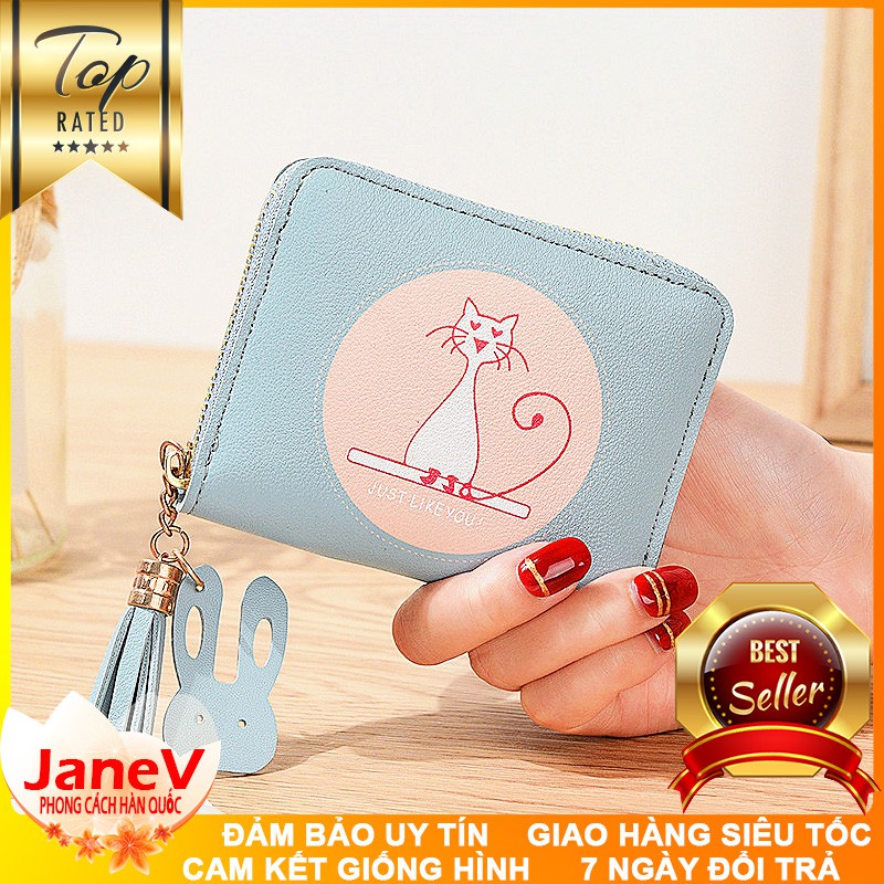 [8 MÀU] Ví Nữ Mini Ngắn Cầm Tay Dễ Thương Nữ Tính Hàn Quốc TVNN237 | BigBuy360 - bigbuy360.vn