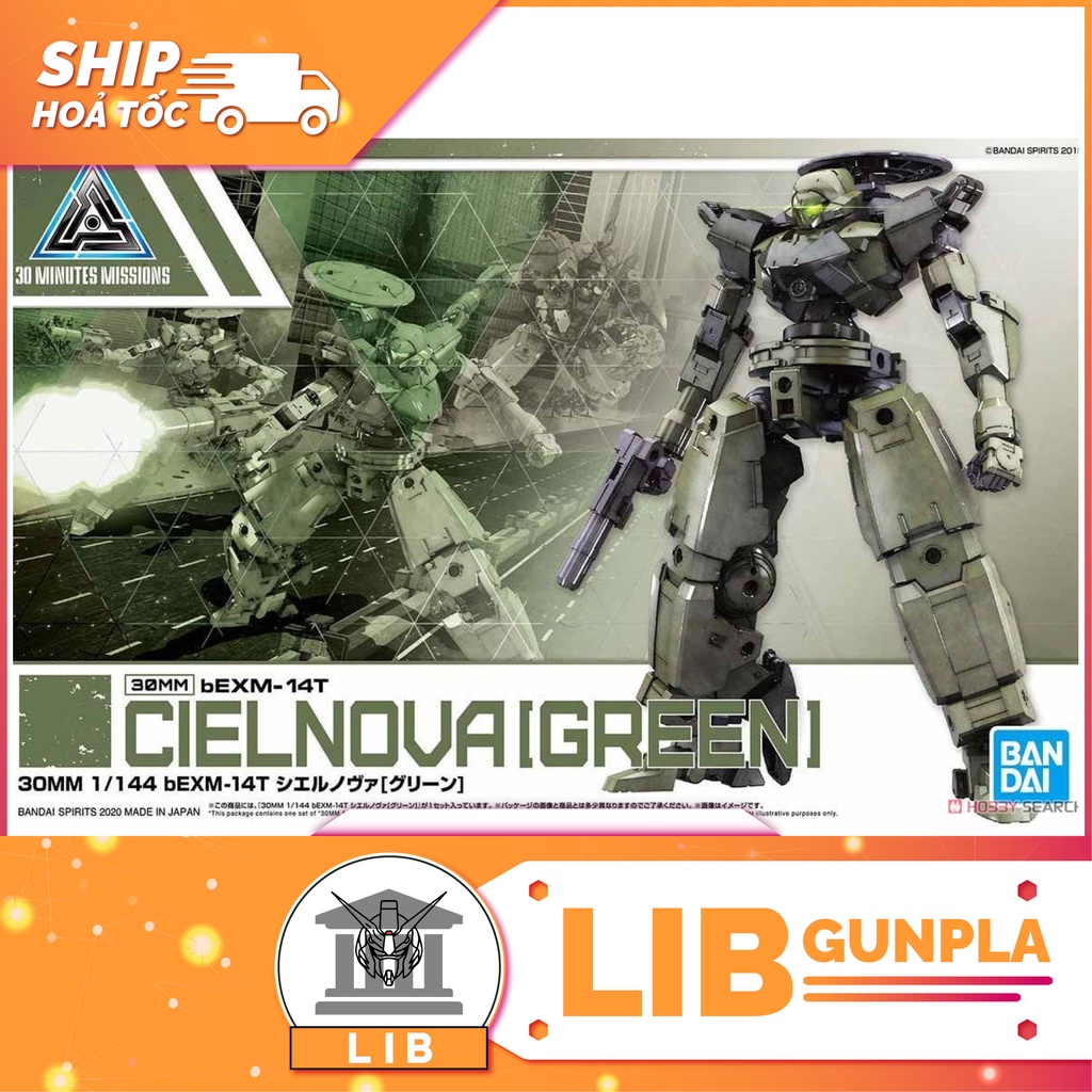 Mô hình lắp ráp Bandai 30MM Cielnova - Green