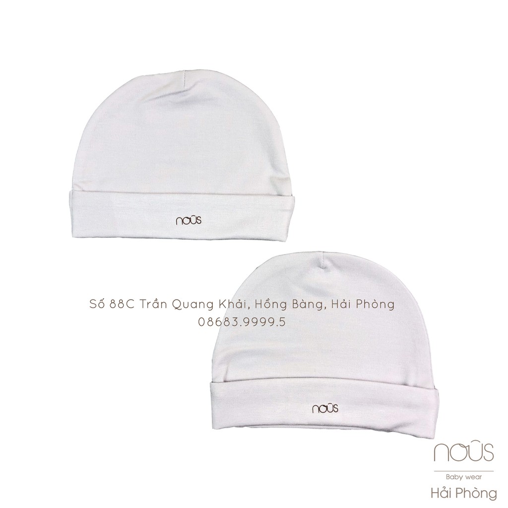 Set 2 Mũ Ghi Nhạt Nous