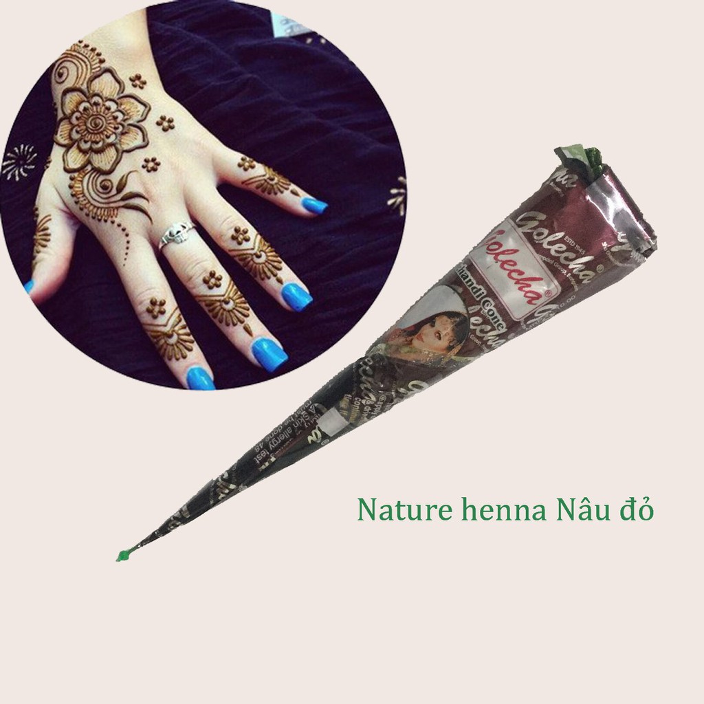 Mực hena mực henna vẽ henna ấn độ