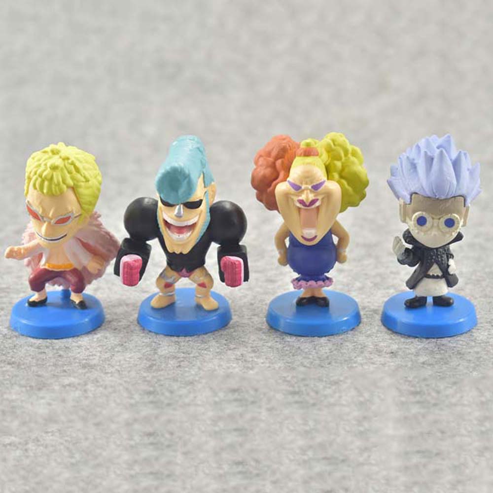 Set 12 Mô Hình Nhân Vật Phim Hoạt Hình One Piece Bằng Pvc