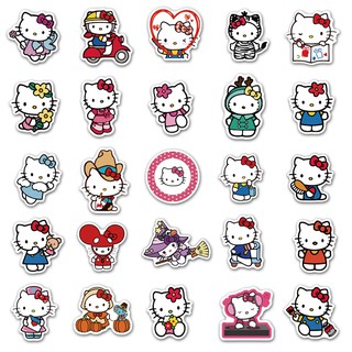 Bộ 50 miếng dán graffiti Hello Kitty độc đáo chống thấm nước