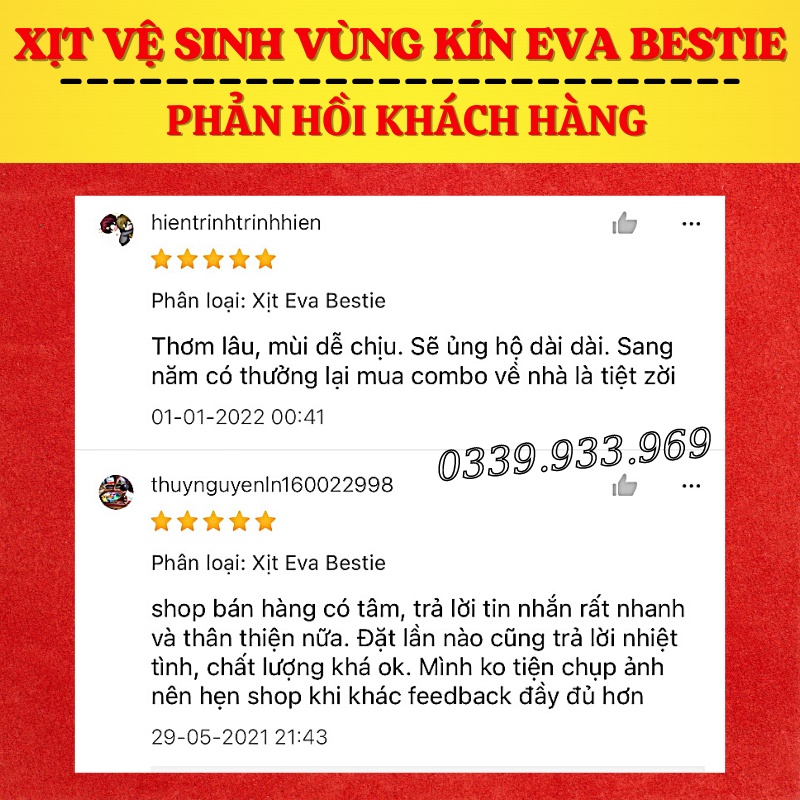 Xịt Vệ Sinh Phụ Nữ Eva Bestie I'm Nature - Kháng Khuẩn, Khử Mùi Vùng Kín, Lưu Hương Quyến Rũ 100ml