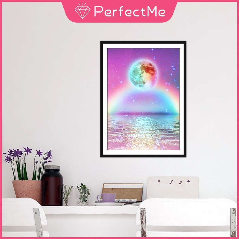 Bộ tranh đính đá DIY họa tiết kỳ lân 5D độc đáo kích thước 30x40cm tiện dụng trang trí nội thất