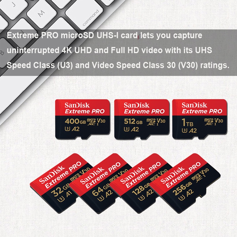 SANDISK Thẻ Nhớ micro sd 64GB 128GB 32GB 512G class 10 U3 A2 V30 1TB tf Chuyên Dụng Cho gopro | BigBuy360 - bigbuy360.vn