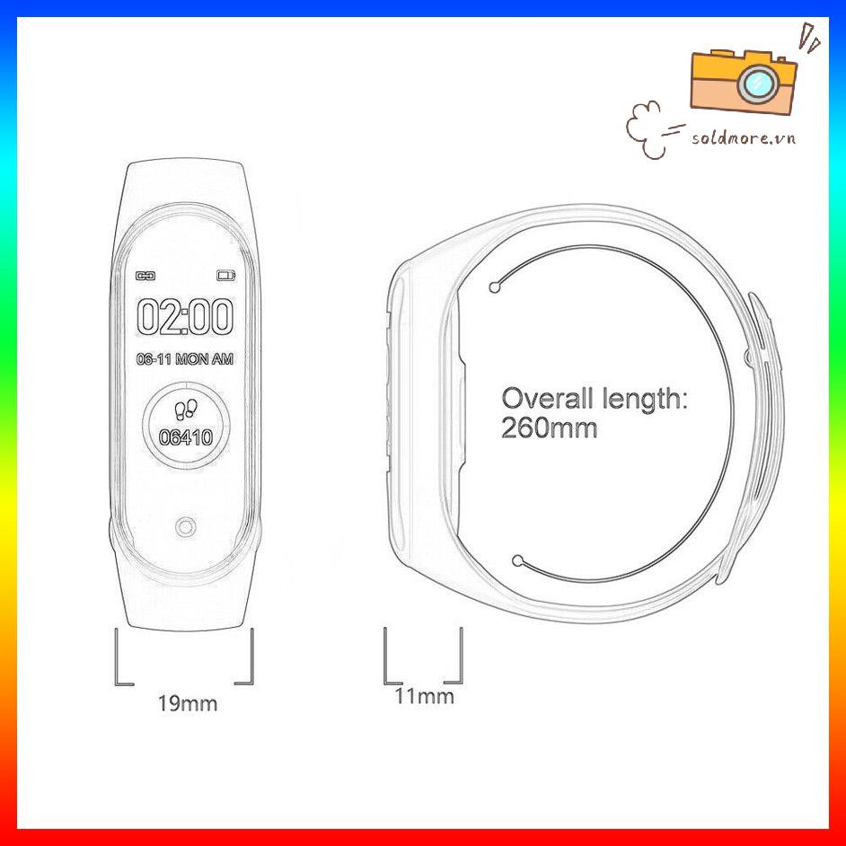 Đồng Hồ Thông Minh Đa Chức Năng Chống Thấm Nước Kiểu Dáng Thể Thao