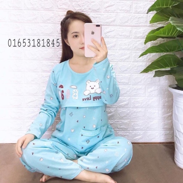 Bộ sau sinh mở nắp cho con bú