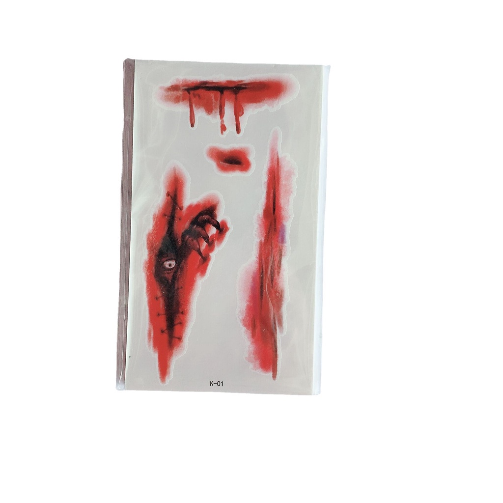 Set 10 Hình Xăm Dán Chống Nước Phong Cách Halloween Độc Đáo