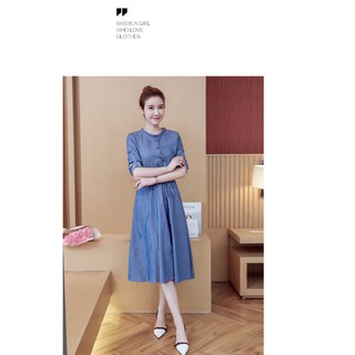 Đầm Jean Xòe Thời Trang